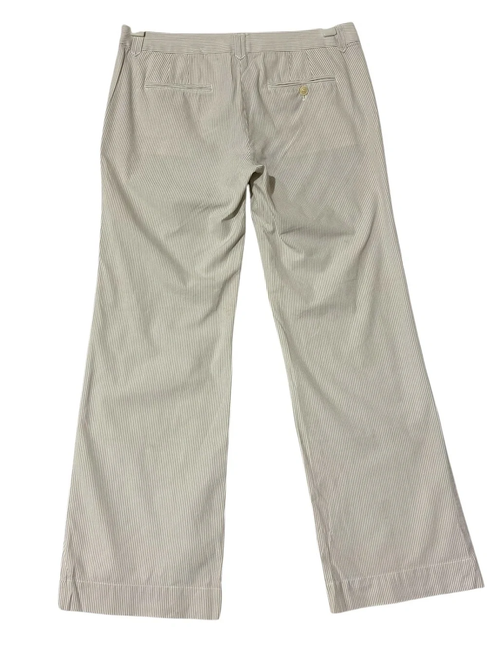 J. Crew City Fit Wide Leg Seersucker Pants